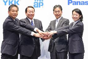 Panasonic and YKK Joint Press Conference on Collaboration in Building Materials and Housing Equipment Business